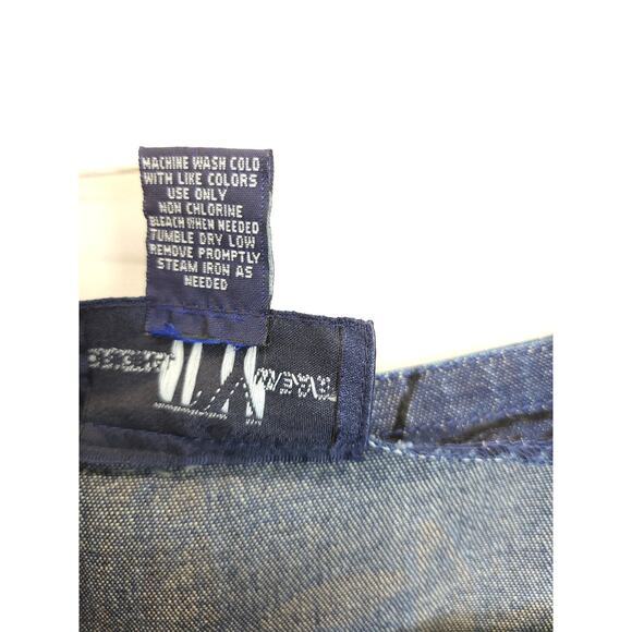 Original TY Wear Denim Overall Maxi Dress Embroidered Women‎ 20 W Blue Modest - Picture 9 of 10